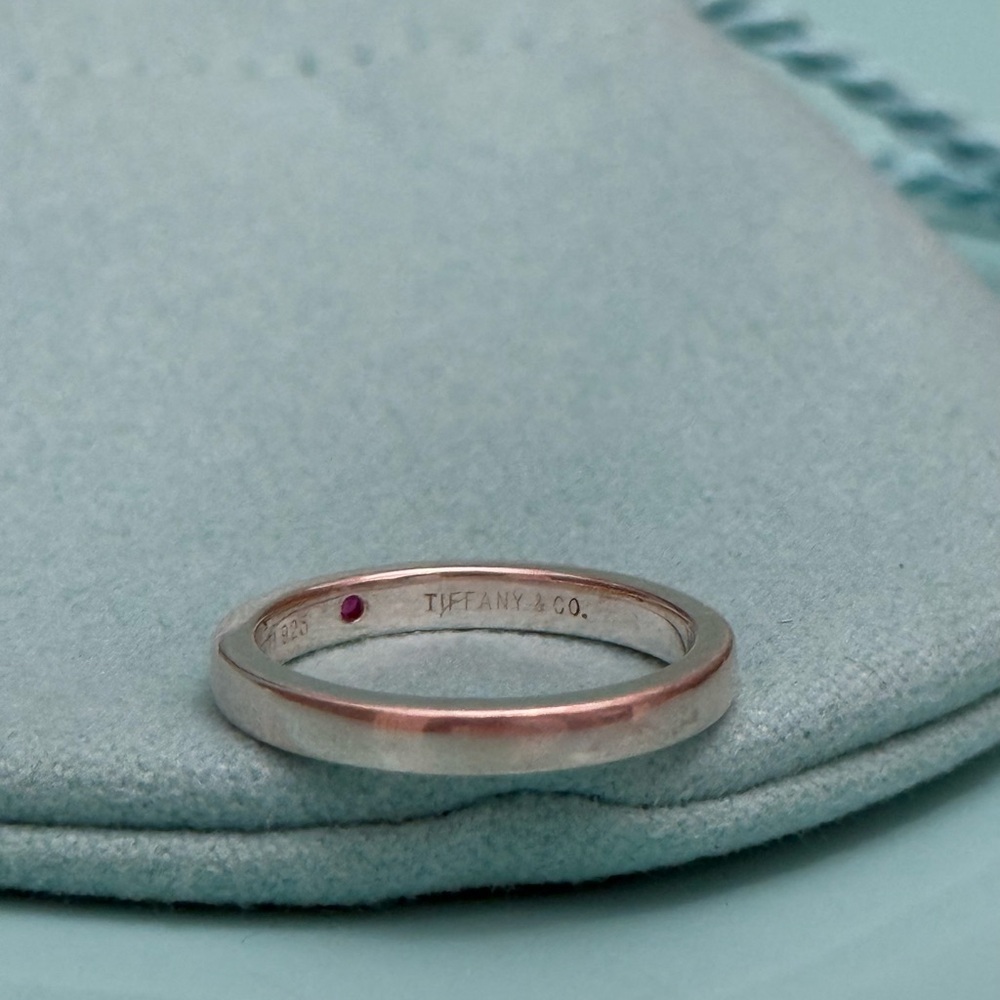 Tiffany & Co Retired Ruby Stackable Ring Band - image 5